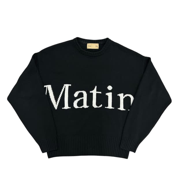 마뗑킴 풀오버 빅로고 니트(F)