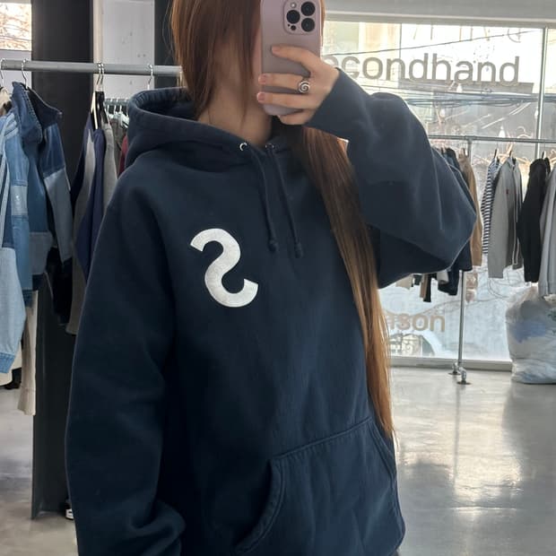 슈프림 15FW S로고 스웨트셔츠 후드집업