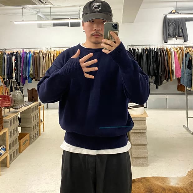 TONYWACK finger hole knit 토니웩 핑거홀 니트