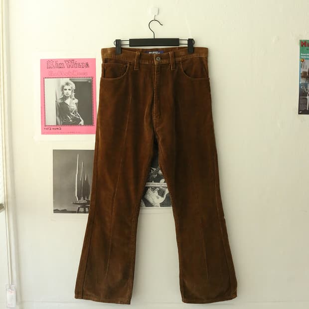 준야 와타나베 맨 코듀로이 부츠컷 팬츠 