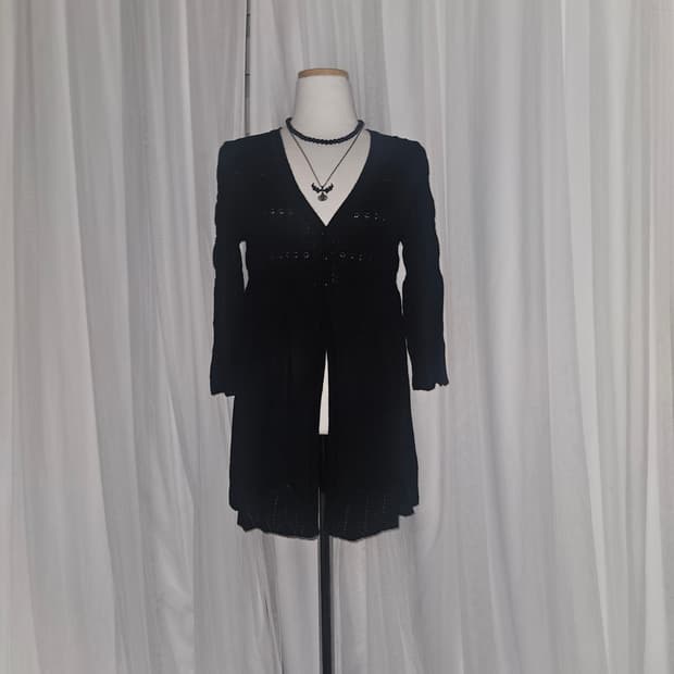 classa 고딕 공겜여주 히메 셔링 니트 가디건