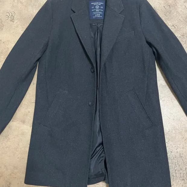 아메리칸 이글 차콜 그레이 싱글 코트 m 100 사이즈