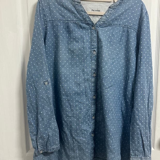 모리걸 도트  청롱블라우스