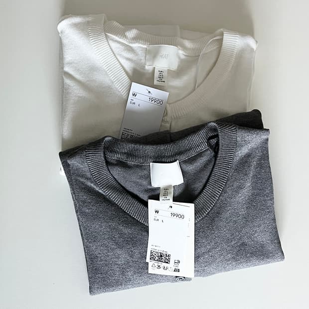 H&M 파인니트 가디건 2벌 일괄
