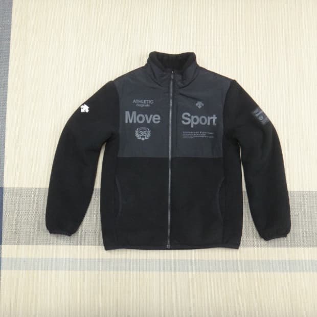 (M/95) 데상트 남성 헤비 본딩 우븐 플리스 자켓