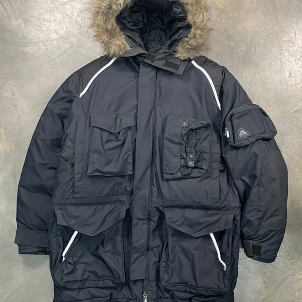 00s 나이키 ACG 3레이어드 퍼 후드 다운 파카