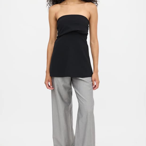 toteme wool crepe band tube top