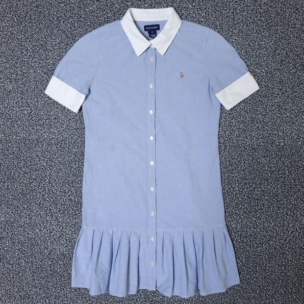 [무료배송][160]폴로 키즈 옥스포드 셔츠 원피스