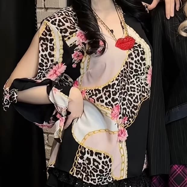 갸루 오리엔탈 롱슬리브 롱슬 