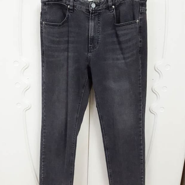 타임옴므 남성 테이퍼드핏 블랙진 32