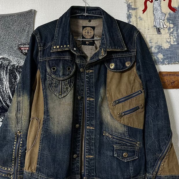 MIDAS 커스텀 멀티디테일 데님 자켓