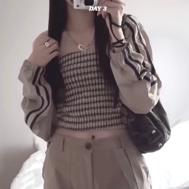 나일론 볼레로 베이지