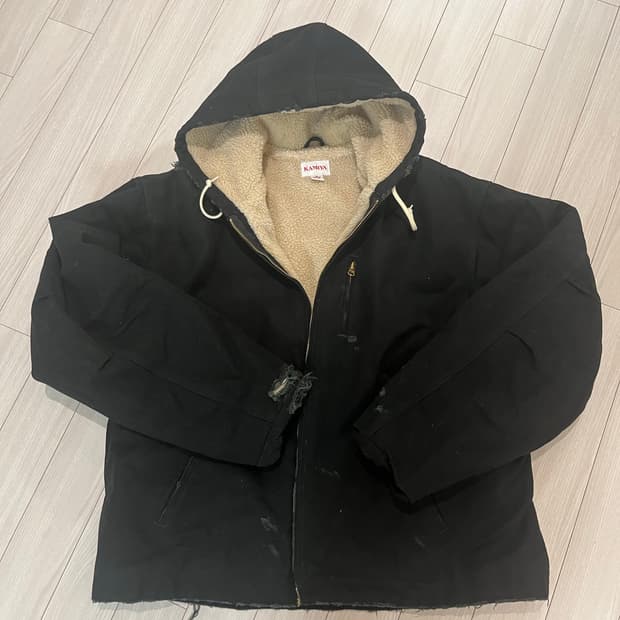 카미야 / 보로 덕 블루종 블랙 / S