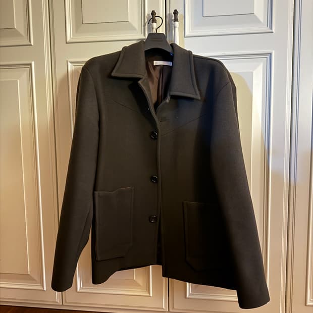 아이엘 하프 코트 브라운