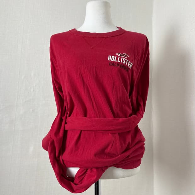 홀리스터 레드 롱슬리브