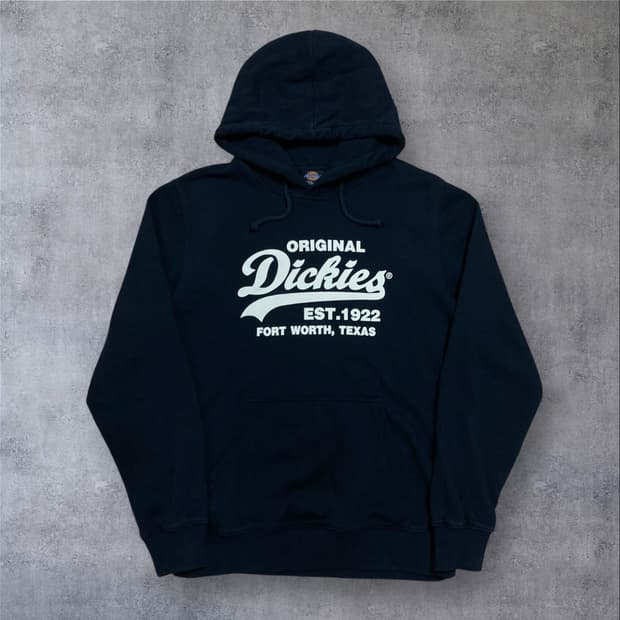 디키즈 스펠아웃 빅로고 네이비 후드