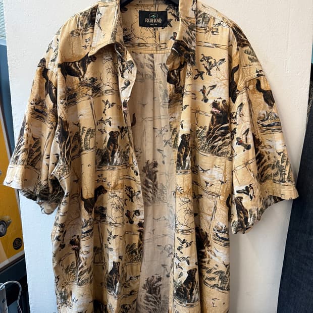 REDHEAD Hunting Dog Over Pattern 셔츠 XL