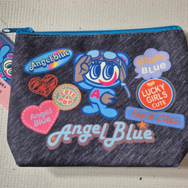 일본 ANGEL BLUE 엔젤블루 파우치 새상품