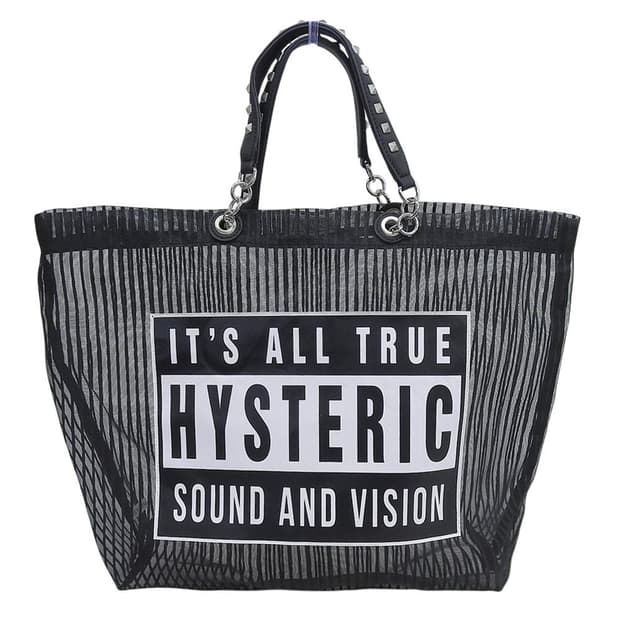 히스테릭 글래머 어드바이저리 패치 메쉬 토트백
