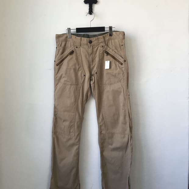 Beige carpenter pants