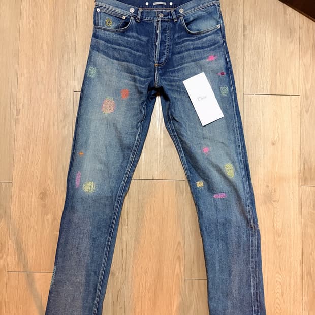(32) Dior homme x KAWS boro denim