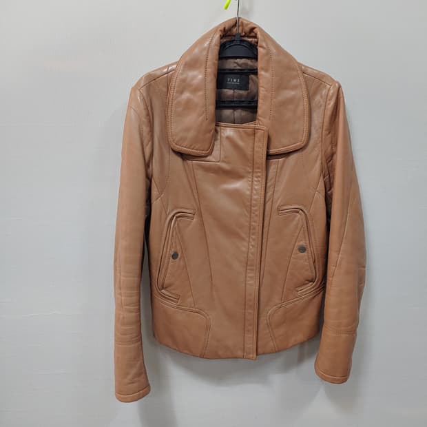 TIME 타임 브라운  양가죽 자켓 여성 55
