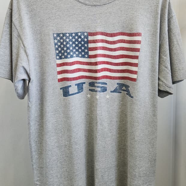 00'S SONOMA VINTAGE USA 성조기 루프휠 반팔티 M사이즈