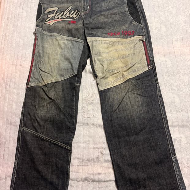 FUBU 레이싱 와이드 팬츠