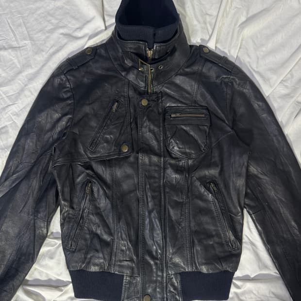 As know as 양가죽 밀리터리 자켓 y2k lgb goa