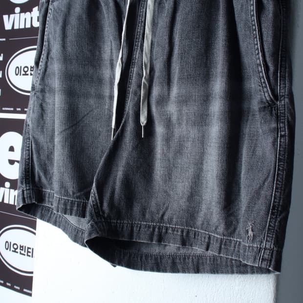 W(XL) 폴로 랄프로렌 반바지 팬츠 밴딩 워싱 돌청 포니-P9996