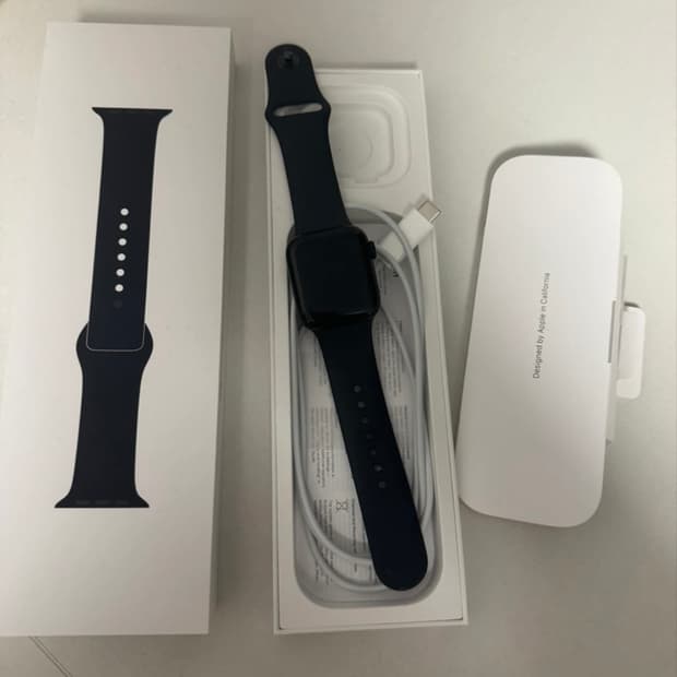 애플워치 se2 40mm 배터리 100% 미드나이트 풀구성