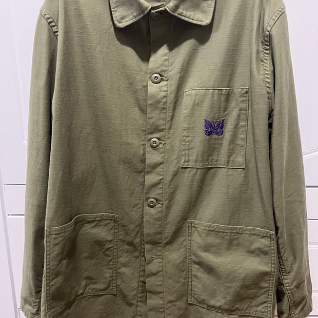 니들스 커버올 자켓 올리브 L