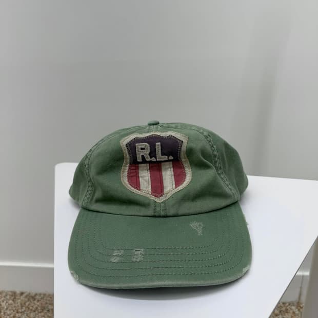 폴로 polo 진스 90's RL엠블럼 가죽스트랩 볼캡