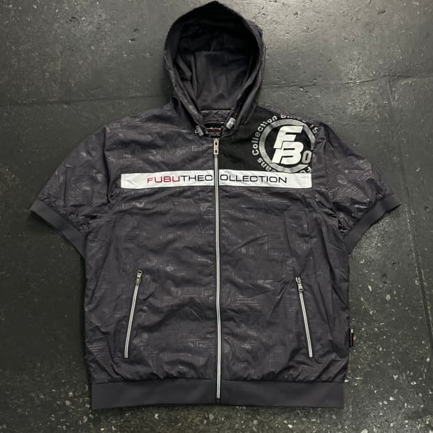 105 후부 Y2K 올드스쿨 반팔 바람막이 