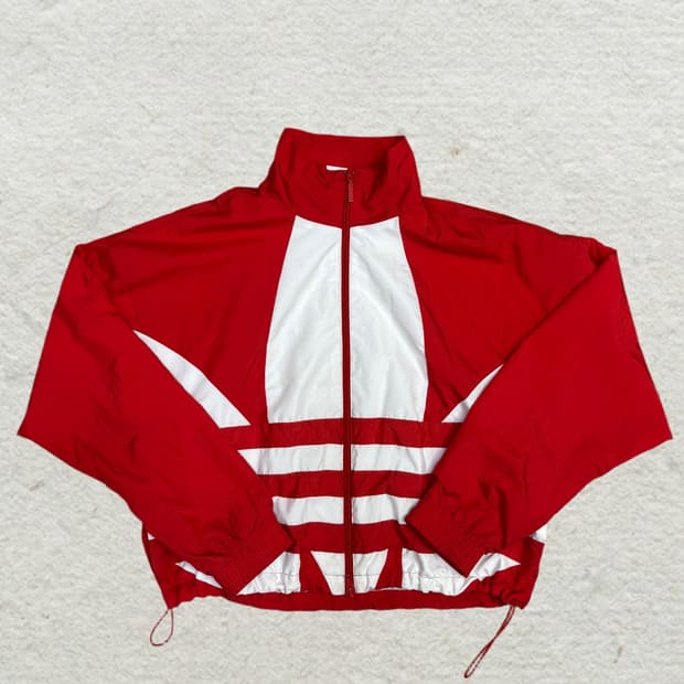 아디다스 오리지널스 빅로고 크롭 나일론 재킷