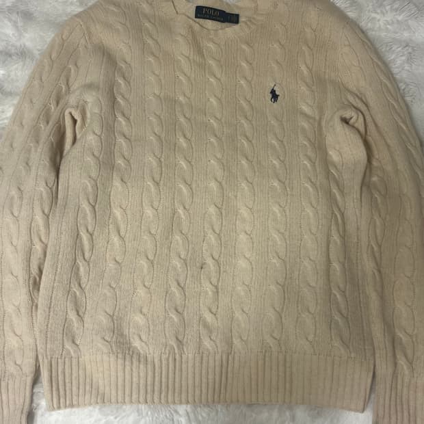 폴로 캐시미어 니트 아이보리