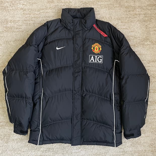 S) 00s 나이키 맨체스터 유나이티드 덕 다운 패딩 자켓 