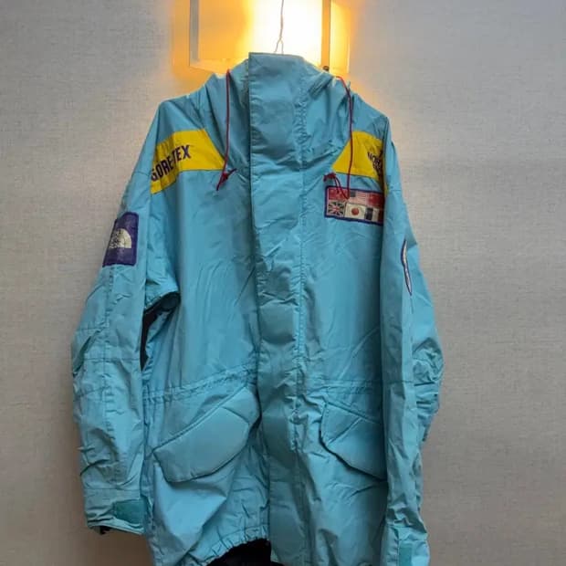 노스페이스 트랜스 안타르티카 1990 고어텍스 파카 USA L / 패치 