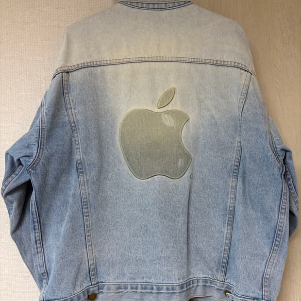 80s apple denim jacket