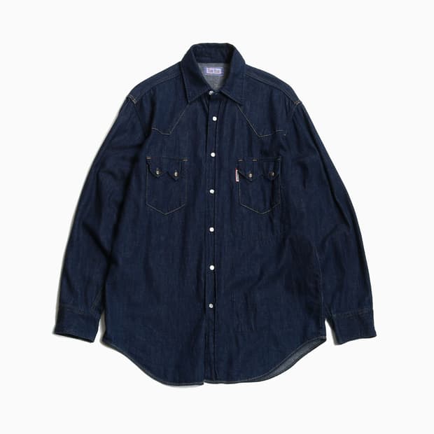 블루블루 인디고 웨스턴셔츠