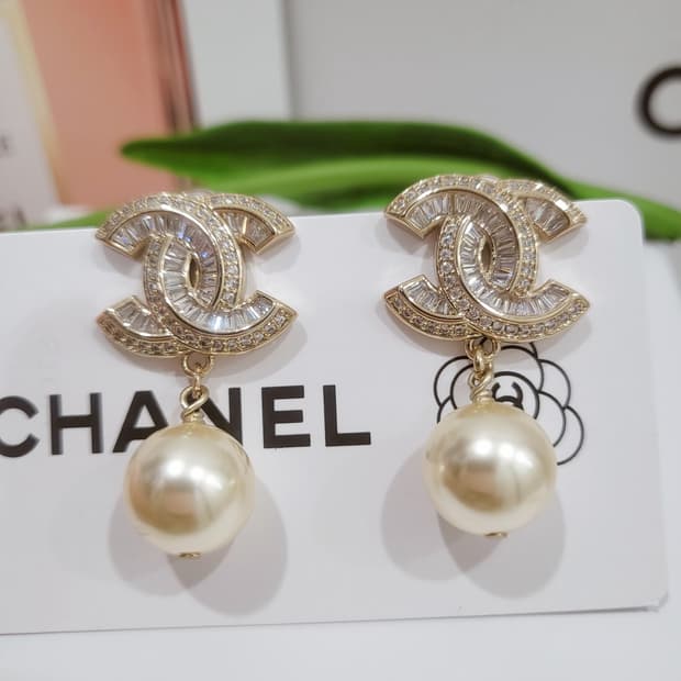 샤넬 진주드롭 이어링 업사이클링