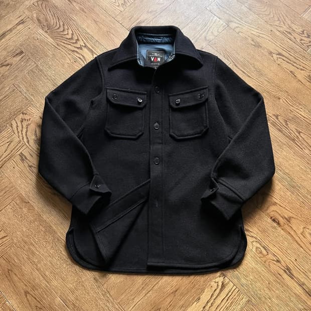 [M]VAN JAC 빈티지 CPO 오피서 울 셔츠