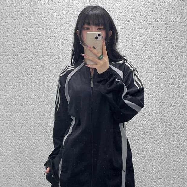 아디다스 빈티지 스트릿 스트라이프 져지 집업 100 C11630