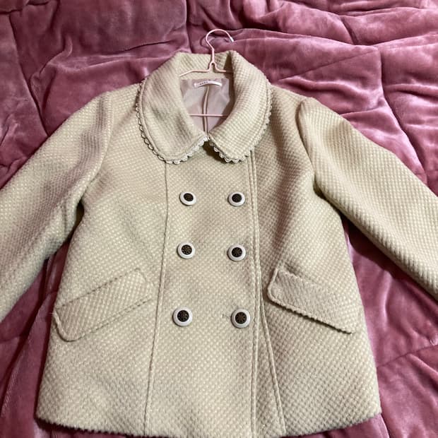 엑시즈팜 자켓 코트 라떼갸루 빈티지