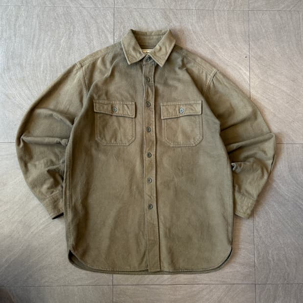L.L.bean 정품 엘엘빈 카키 코듀로이 긴팔 셔츠