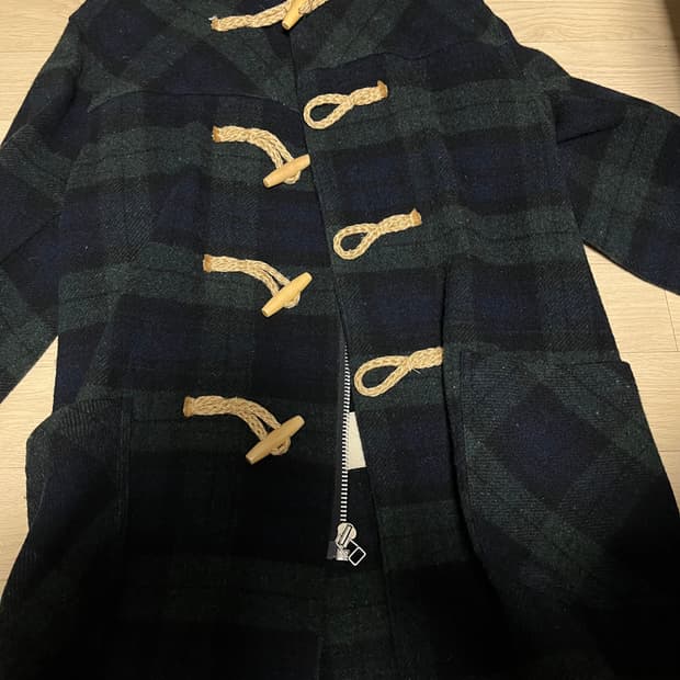 빈티지 체크 떡볶이코트