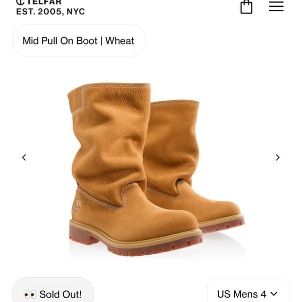 팀버랜드 텔파 미드 풀 온 부츠 위트