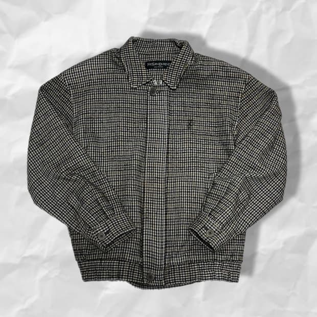 [택포](110)90‘s 입생로랑 울 블루종 자켓 