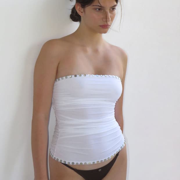 팔로마울 줄리엣 펄 버트 튜브탑