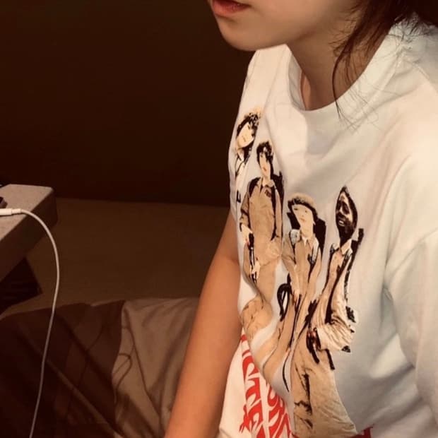 기묘한이야기 빈티지 반팔